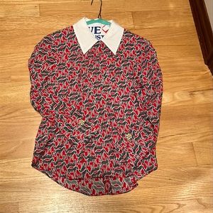 ZARA Zebra Print Blouse